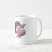 L'amour fait éclater la Mug de café du coeur (Devant droit)