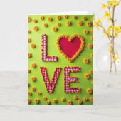 L'amour Fait Fleurir une Carte Douce (Fleur jaune)