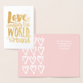 L'amour fait le tour du monde de la carte Saint Va (Affichage)