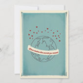 L'amour fait tourner le monde vers la Faire-part d (Devant)