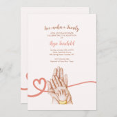 L'Amour Fait Une Invitation De Douche D'Adoption F (Devant / Derrière)