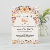 L'amour fleur sauvage brasse Thé Douche Invitation (Debout devant)