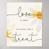 L'amour floral est une douce affiche de mariage (Devant)