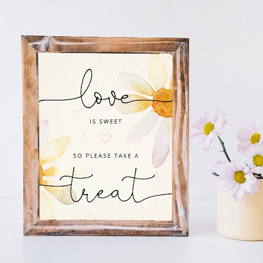 L'amour floral est une douce affiche de mariage