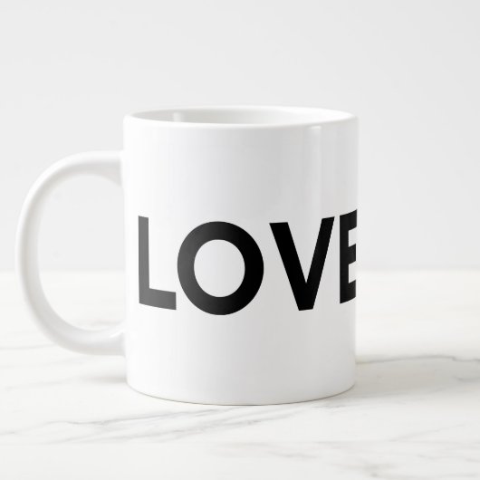 L'Amour gagne - Grande Mug (Gauche)