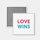 L'amour gagne Momastery Magnet (Recto/Verso)