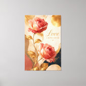 L'amour grandit ici - Toile de luxe représentant u (Recto)