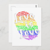 L'Amour | LGBTQ+ Pride carte postale (Devant / Derrière)