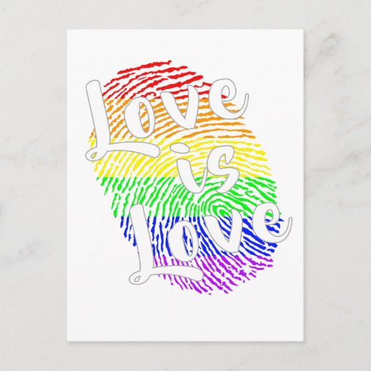 L'Amour | LGBTQ+ Pride carte postale (Devant)