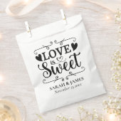 L'amour mariage est Coeurs doux Favoriser les Sacs (Coupé)