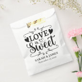 L'amour mariage est Coeurs doux Favoriser les Sacs (Scellé)