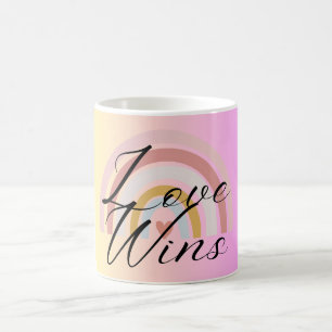 L'amour minimaliste rose Mug gagne