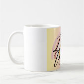L'amour minimaliste rose Mug gagne (Gauche)