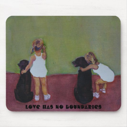 L'AMOUR N'A AUCUNE FRONTIÈRE - tapis de souris (Devant)