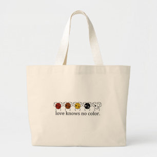 l'amour ne connaît aucun sac de base de couleur