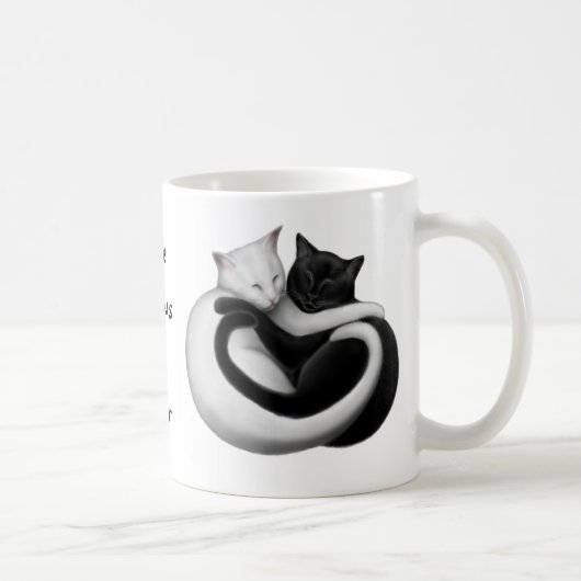 L'amour ne connaît aucune tasse de chats de (Droite)