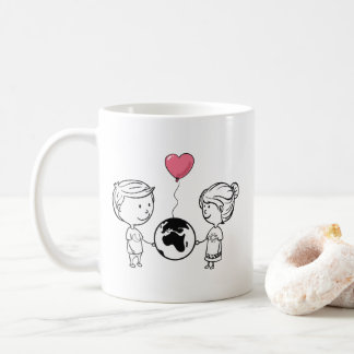 L'Amour Ne Connaît Pas De Mug De Distance
