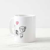 L'Amour Ne Connaît Pas De Mug De Distance (Devant gauche)