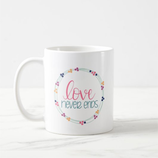 L'amour ne finit jamais la tasse de café (Gauche)