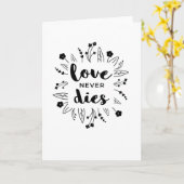 L'amour ne meurt jamais Carte de sympathie (Fleur jaune)