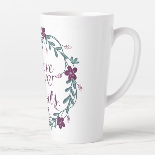 L'Amour n'échoue jamais à Latte Mug (Droite)