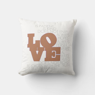L'amour n'échoue jamais Coussin