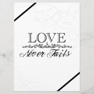 L'amour n'échoue jamais le faire-part de mariage