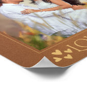 L'amour n'échoue jamais Poster Mariage personnalis (Coin)