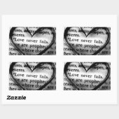 L'amour n'échoue jamais Sticker (Feuille)