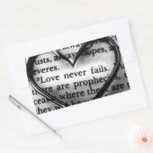 L'amour n'échoue jamais Sticker (Enveloppe)