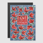 L'amour nous donne force Carte magnétique (Devant / Derrière)