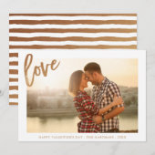 L'amour peintre | Carte photo de la Saint Valentin (Devant / Derrière)