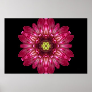 L'amour permet aux fleurs Poster Mandala