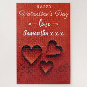 L'amour personnalisé du puzzle de Saint Valentin