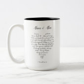 L'amour personnalisé n'échoue jamais Mug (Gauche)