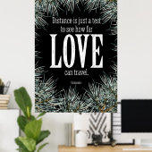 L'amour peut voyager poster (Bureau à domicile)