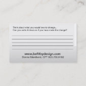 L'amour pour changer les Cartes de visite du monde (Dos)