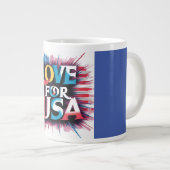 "L'amour pour la Mug patriotique des USA" (Devant droit)