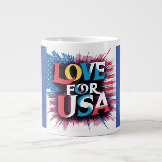 "L'amour pour la Mug patriotique des USA"
