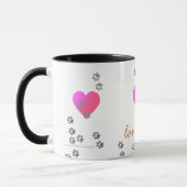 L'amour poursuit - tasse - le modèle (Gauche)