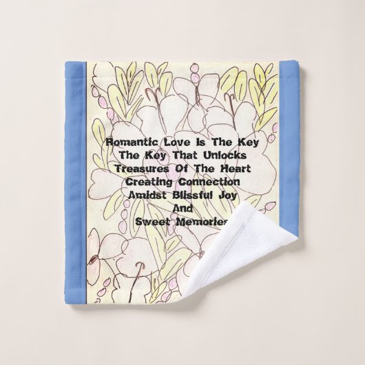 L'Amour Romantique Est La Clé (Gant de toilette)