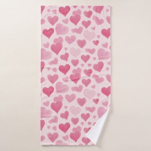 L'amour rose (Serviette de bain)