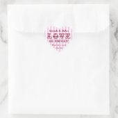 L'Amour rose et blanc est doux Sticker Buffet Cand (Sac)
