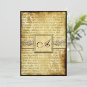 L'amour rustique est les invitations vintages (Debout devant)