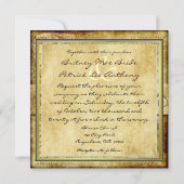 L'amour rustique est une invitation au mariage vin (Dos)