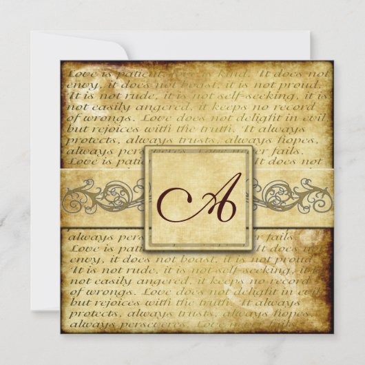 L'amour rustique est une invitation au mariage vin (Devant)