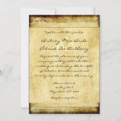 L'amour rustique est une invitation au mariage vin (Dos)