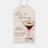 L'amour se prépare Martini Étiquette de cadeau pou (Dos)