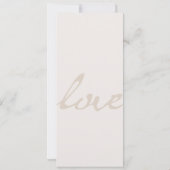 L'amour sur les invitations de mariage sur la plag (Dos)