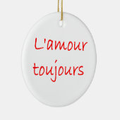 l'amour toujours keramisch ornament (Rechts)